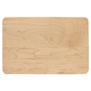 9" x 6" Maple Cutting Board with Drip Ring - Back view
