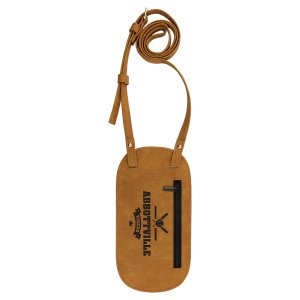 Essential Bag - Engraved Faux Leather, Creekside Collection, Light Brown - Back view