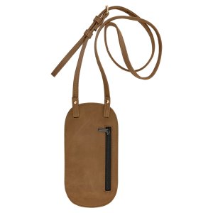 Essential Bag - Engraved Faux Leather, Creekside Collection, Medium Brown - Back view