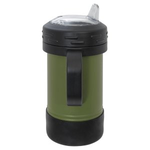 Polar Camel 10 oz. Olive Green Sippy Cup - Side view