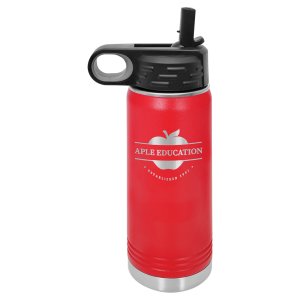Polar Camel 20 oz. Red Water Bottle - Open view
