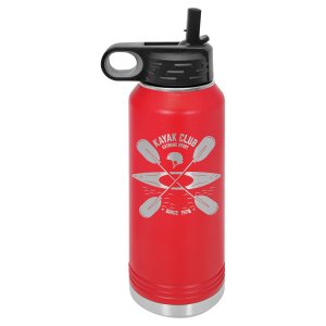 Polar Camel 32 oz. Red Water Bottle - Open view