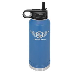 Polar Camel 32 oz. Royal Blue Water Bottle - Open view