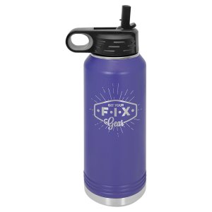 Polar Camel 32 oz. Purple Water Bottle - Open view