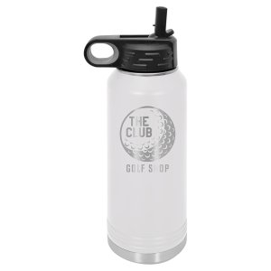 Polar Camel 32 oz. White Water Bottle - Open view