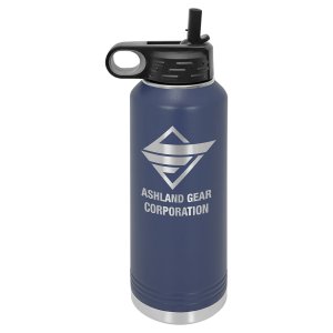 Polar Camel 40 oz. Navy Blue Water Bottle - Open view