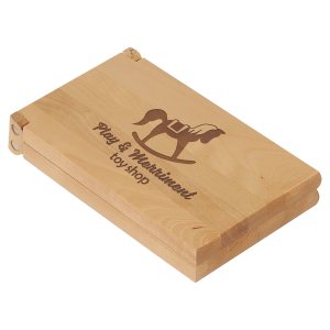 Wood Mancala Game Gift Set - Closed view