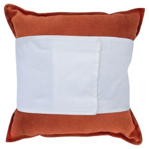 40" x 8" Custom Printed White Canvas Pillow Wrap - Back view