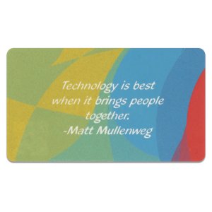 3 1/2 x 2" Custom Printed 2 Sided Business Card - Back view