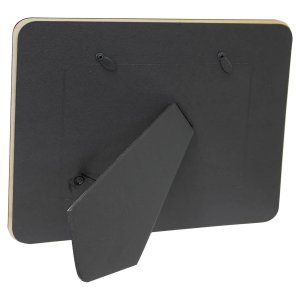 4" X 6" Custom Printed Wood Photo Frame - Back view