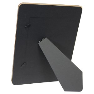 5" x 7" Custom Printed Wood Photo Frame - Back view