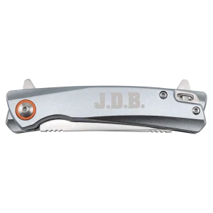 Bison River 4" Gray Everyday Carry Knife with Ball Bearing Open Mechanism