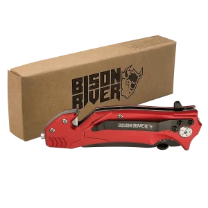 Bison River 4 1/2" Red Rescue Knife