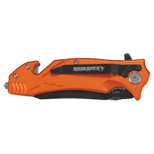 Bison River 4 1/2" Orange Rescue Knife