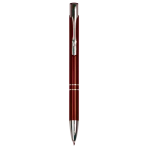 Burgundy with Silver Trim Custom Engraved Pen