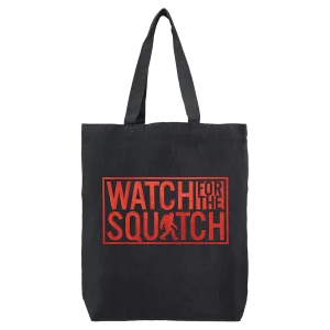 Black Cotton Canvas Tote with 3" Gusset, 15" x 16" x 3"