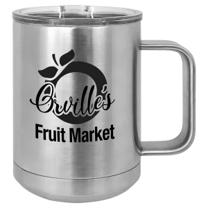 Polar Camel 15 oz. Stainless Steel Vacuum Insulated Mug with Slider Lid