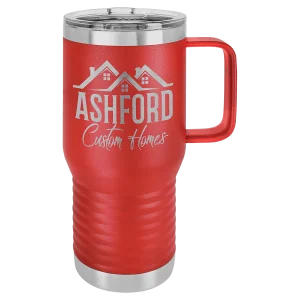 Polar Camel 20 oz. Red Vacuum Insulated Travel Mug with Slider Lid