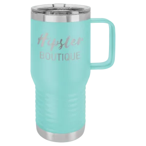 Polar Camel 20 oz. Teal Vacuum Insulated Travel Mug with Slider Lid