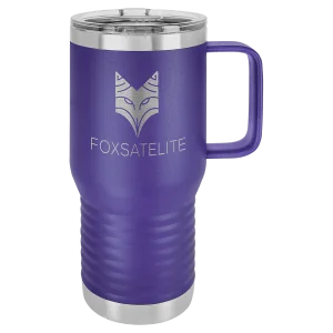 Polar Camel 20 oz. Purple Vacuum Insulated Travel Mug with Slider Lid
