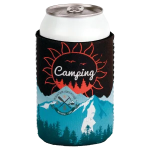 White Custom Printed Can Beverage Holder